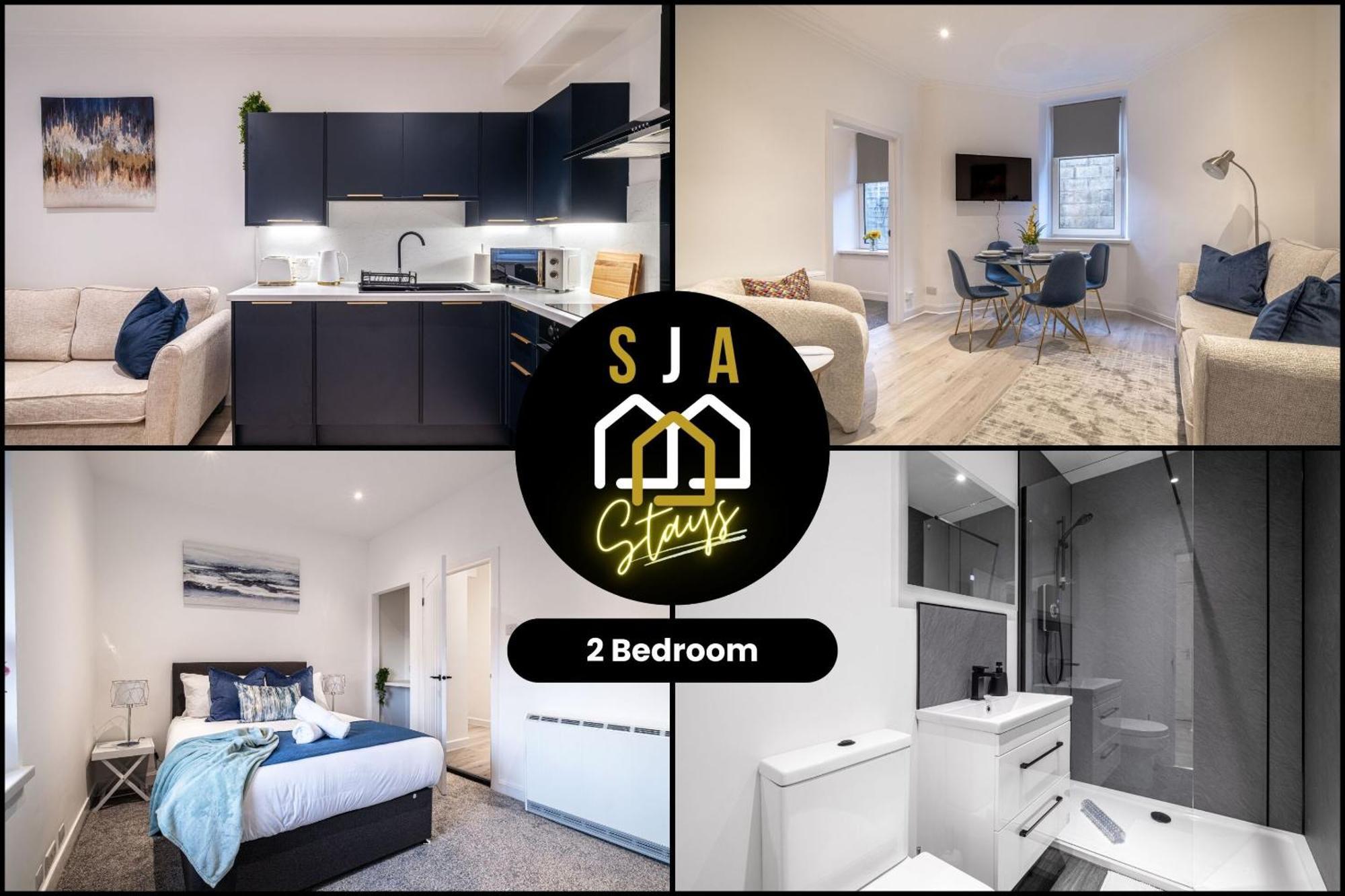 Holburn Hideaway - Sja Stays - Modern 2 Bed Apartment Aberdeen Exteriör bild