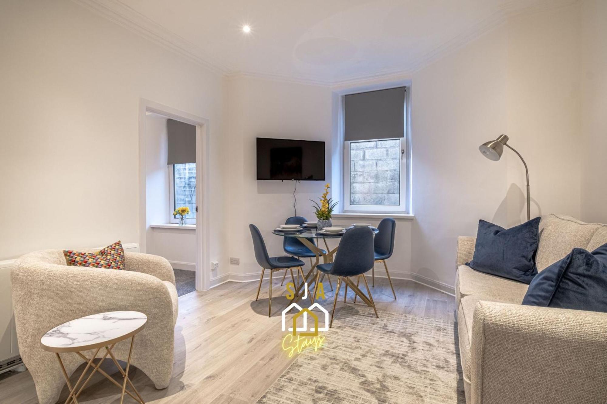 Holburn Hideaway - Sja Stays - Modern 2 Bed Apartment Aberdeen Exteriör bild